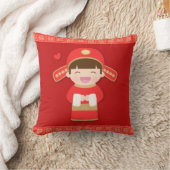 Coussin Joli Décor de Mariage Traditionnel Chinois pour le (Couverture)