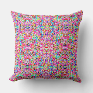 Coussin Joli design abstrait coloré