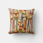 Coussin Joli design animal coloré abstrait (Recto)