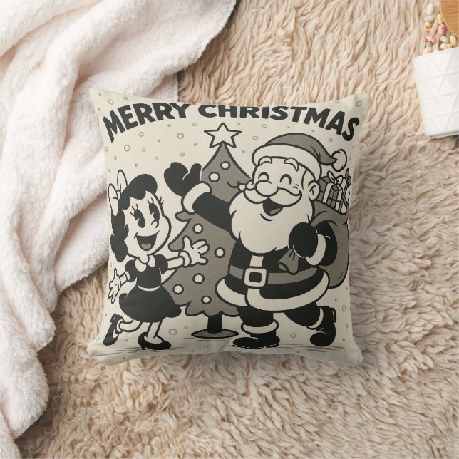 Coussin joli dessin animé américain rétro (Couverture)