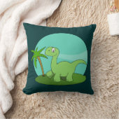 Coussin Joli Dinosaure Vert (Couverture)