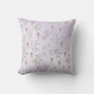 Coussin Joli Feuille Floral violet Motif