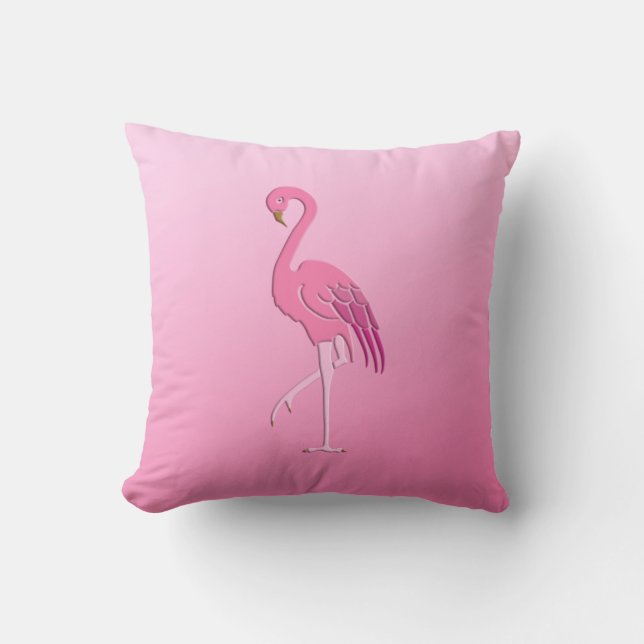 Coussin Joli flamant rose (Recto)