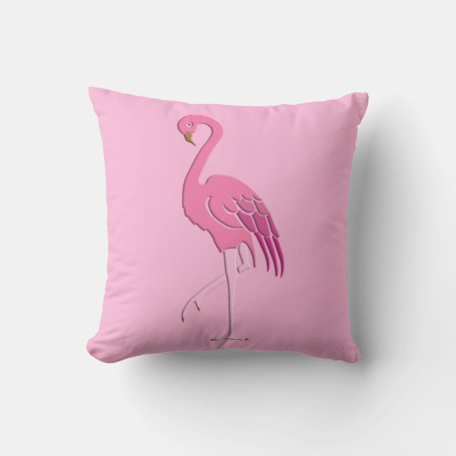 Coussin Joli flamant rose (Recto)