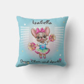 Coussin Joli Français coloré Pawsitive School Spirit (Verso)