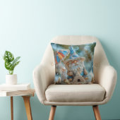 Coussin Joli gnome de plage avec parapluie (Chaise)