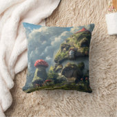 Coussin Joli gnome, maison champignon (Couverture)