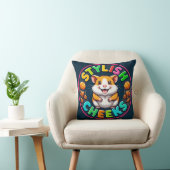 Coussin Joli Hamster aux Couleurs Vives (Chaise)