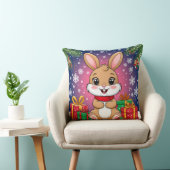 Coussin Joli lapin de Noël (Chaise)