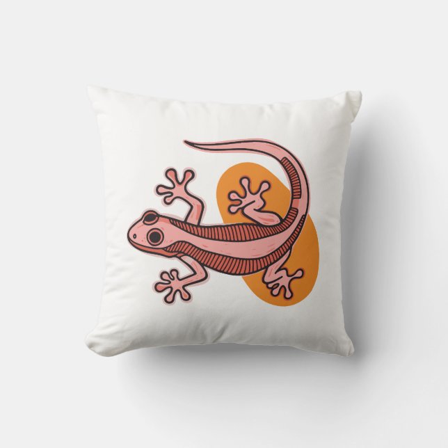 Coussin Joli Lézard Coloré (Recto)