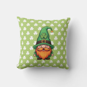 Coussin Joli lutin de la Saint-Patrick Gnome Chanceux