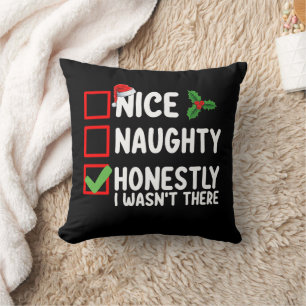 Coussin Joli Mauvais Honnêtement Je n'étais Pas Là Noël