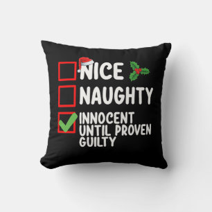 Coussin Joli Méchant Innocent Jusqu'à Preuve de la Culpabi