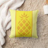 Coussin Joli Monogramme D'Ananas Jaune Et Orange (Couverture)