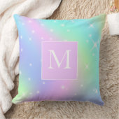 Coussin Joli monogramme personnalisé initiales de filles (Couverture)