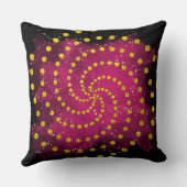 Coussin Joli Monogramme rose et nom Jeter l'oreiller (Verso)