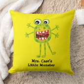 Coussin Joli Monstre Caricature Vert amusant pour les enfa (Couverture)