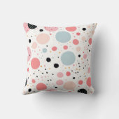Coussin Joli motif à pois blanc (Verso)