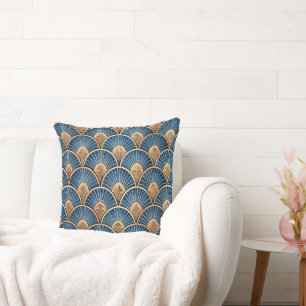 Coussin Joli motif Art déco en carrelage