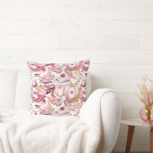 Coussin Joli motif automnal de poulette shabby
