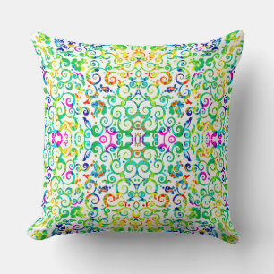 Coussin Joli motif de fleurs sans couture coloré