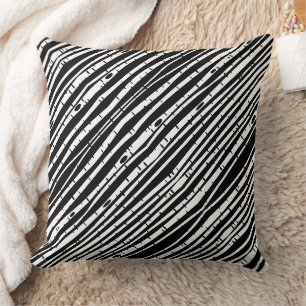 Coussin Joli motif noir blanc