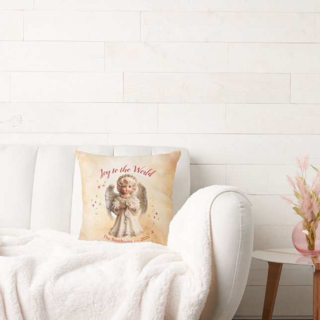 Coussin Joli Noël Angel Vintage (Canapé)