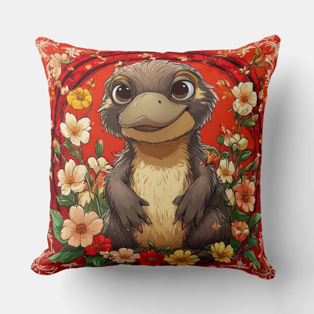 Coussin Joli Ornithorynque (Recto)