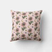 Coussin Joli Ours Brun Rose Fée dans une Forêt Enchantée (Verso)