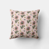 Coussin Joli ours grizzly rose féerique dans une forêt enc (Verso)