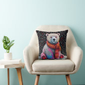 Coussin Joli ours polaire (Chaise)