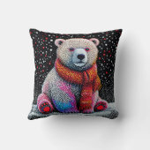 Coussin Joli ours polaire (Verso)