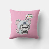 Coussin Joli petit adorable souris mignon (Verso)