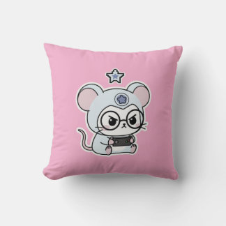 Coussin Joli petit adorable souris mignonne