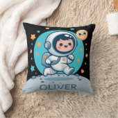 Coussin Joli Petit Astronaute sur la Lune (Couverture)