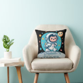 Coussin Joli Petit Astronaute sur la Lune (Chaise)