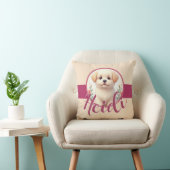 Coussin Joli petit chien chiot (Chaise)