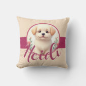 Coussin Joli petit chien chiot (Recto)