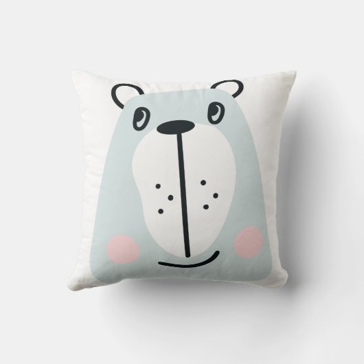 Coussin Joli petit ours drôle (Verso)