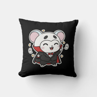 Coussin Joli petit souris mignon prêt pour Halloween