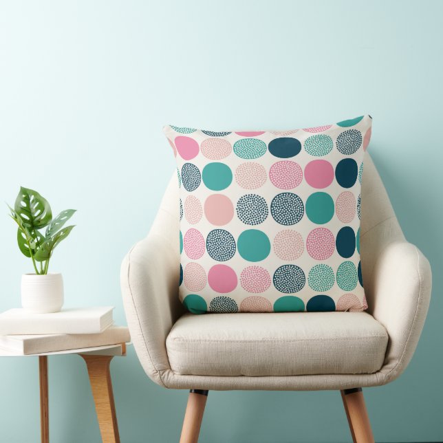 Coussin Joli Pois de couleur (Chaise)