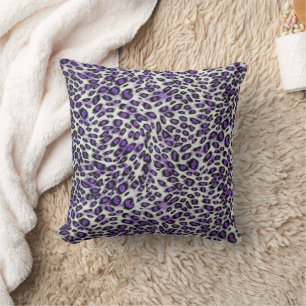 Coussin Joli Poster de animal élégant violet élégant