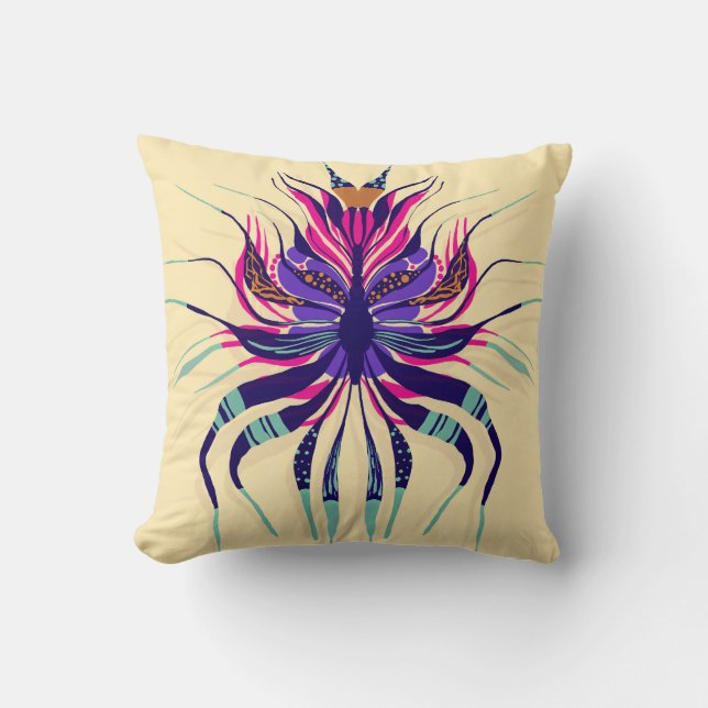 Coussin Joli radioactif - Jaune (Recto)