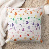 Coussin Joli Rainbow Hearts Enfants Motifs (Couverture)