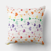 Coussin Joli Rainbow Hearts Enfants Motifs (Recto)