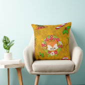 Coussin Joli renard de Noël (Chaise)