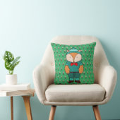 Coussin Joli renard vert (Chaise)