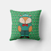 Coussin Joli renard vert (Verso)