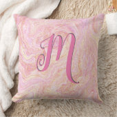Coussin Joli Rose en quartz rose marbre et or (Couverture)