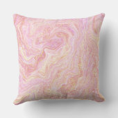 Coussin Joli Rose en quartz rose marbre et or (Verso)